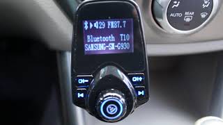 Vehicle Bluetooth to FM Transmitter setup tutorial [upl. by Nyluqcaj]