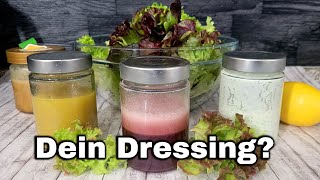 Salatdressing  3 einfache Rezepte  Dein Favorit [upl. by Hartman696]