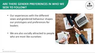 Webinar Gender and Leadership [upl. by Burkhard]