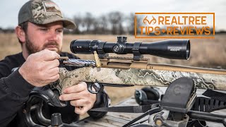 Mounting a Rifle Scope  Eye Relief Basics  Realtree Tips [upl. by Aicenod]