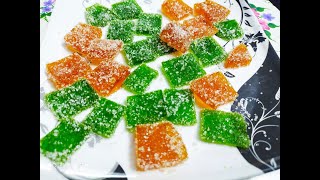 Jelly candy  Jujubes  Jelly candy with Agar Agar  ஜெல்லி மிட்டாய்  Agar Agar jelly candies [upl. by Arnaud]