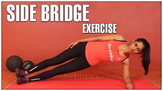 SIDE BRIDGE Exercise For Women  How To [upl. by Bigelow]