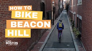 BIKING BOSTONS BEACON HILL NEIGHBORHOOD [upl. by Zahara148]