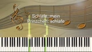 Schlafe mein Prinzchen schlafe Piano [upl. by Mariette]