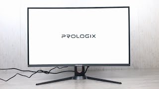 Prologix 27quot GM2724CQP VA Black Curved 165Hz Monitor Unboxing and Menu UKR [upl. by Honeywell280]