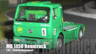 187 RC Mikromodell  MB 1450 Renntruck  Funkferngesteuert  Radio Control [upl. by Baptlsta865]