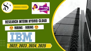 IBM Hiring Freshers 2023 2024 2025  BE BTech MCA  Apply Now [upl. by Lynnea]