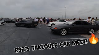 GTR R32S TAKEOVER CAR MEET [upl. by Rafaela]