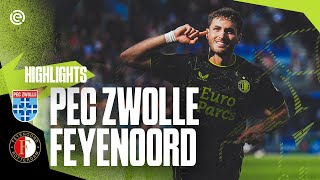 THREE POINTS and a CLEAN SHEET 💪  Highlights PEC Zwolle  Feyenoord  Eredivisie 20232024 [upl. by Volin97]