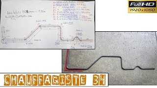 Chauffagiste34Succession de cintrage sur le même tube acier avec des épures [upl. by Onilatac744]