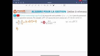 Écriture mathématique type Excel avec symboles  Exercice [upl. by Tobie137]