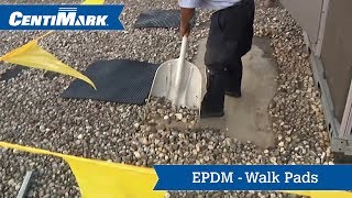 How to install a walk pad on an EPDM roof system [upl. by Jerry784]