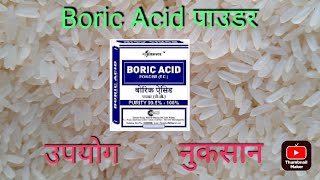 boric acid powder uses boric acid powder ka kya kam hai अनाज में कीड़े की दवा [upl. by Olin]