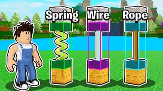 How to use SPRING WIRES amp ROPES Roblox Build a Boat [upl. by Fusuy289]