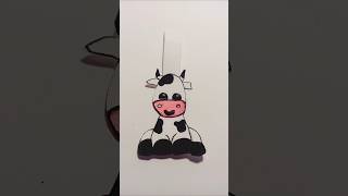 Cute Bookmark 🐄  Diy bookmarks  Easy bookmarks🔖 [upl. by Natassia]