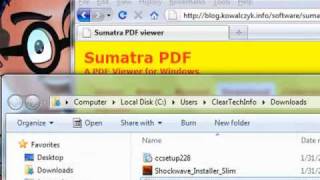 Speed up Acrobat pdf file viewing using Sumatra PDF [upl. by Anaderol210]