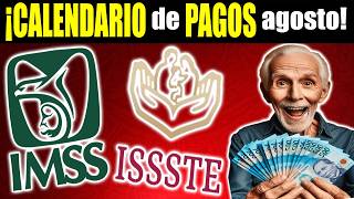 🚨 ATENCION PENSIONADOS ADULTOS MAYORES 💵¿cuando PAGAN la pension del IMSS e ISSSTE de AGOSTO 2024 [upl. by Ihpen]