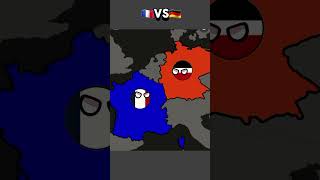 France vs Germany maping wars countryballs history viralshorts [upl. by Corder577]