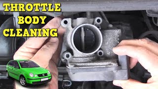 Throttle Body Cleaning  Volkswagen Polo [upl. by Lucy]