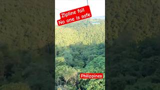 Zipline fail in Philippines zipline bohol travel shortvideo clickbate shorts philippines [upl. by Gonyea609]