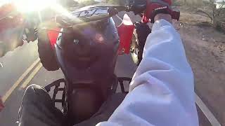 TRX450R Wheelies On The Street streetriding atv tucson [upl. by Arehahs]