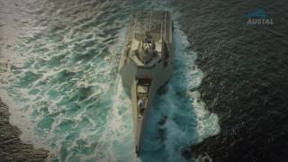 Austal USA  Littoral Combat Ship INDY variant Highlight Video LCS 12 update [upl. by Stillmann]