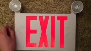 Review Of The COMBOCR Exit Sign Combo [upl. by Abad970]