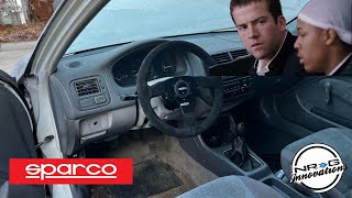 Installing A Sparco Steering Wheel With An NRG Quick Release Civic [upl. by Andrus]