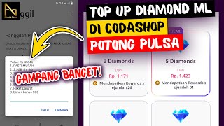 CARA TOP UP DIAMOND MOBILE LEGEND DI CODASHOP 2024 POTONG PULSA [upl. by Elleinad]