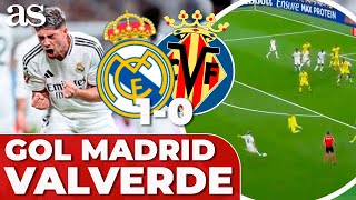 GOLAZO de FEDE VALVERDE en el REAL MADRID 1  VILLARREAL 0  LALIGA [upl. by Duster902]