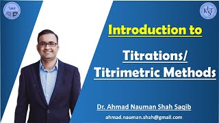 Introduction to Titrimetric AnalysisMethods In UrduHindi [upl. by Arjun]