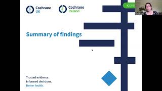 But what does it actually mean Interpreting results in Cochrane Reviews Prof Burton amp Dr Webster [upl. by Natfa265]