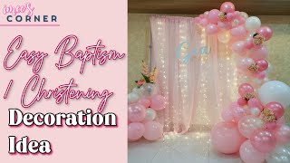 Easy Christening and Baptism Decoration Idea [upl. by Daggett]