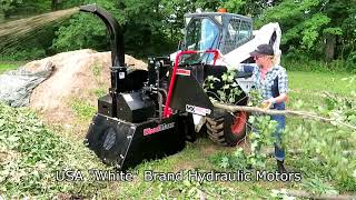 MX 9900ss Skid Steer Wood Chipper [upl. by Nimrac]