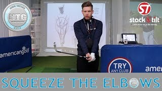 Squeeze the elbows  Golf Tips  Lesson 79 [upl. by Elcarim]