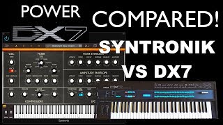 Syntronik amp Yamaha DX7  Sound Comparison Minimoog OBXa CS80 Jupiter8 JX8P To SY99 amp DX7 [upl. by Linad131]