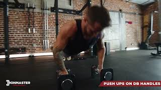 Dumbbell Handle Push Ups Tutorial [upl. by Indnahc]