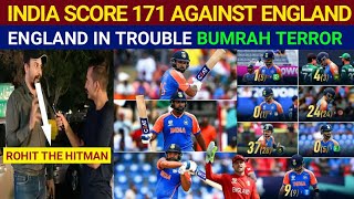 India Scored 171 Against England in Semifinal T20 Cwc 2024  Pakistani Public Reaction [upl. by Eneiluj]