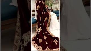 Wedding collection beautiful 😍 fancy Velvet Shawls trending velvet Fashion shortsvideo [upl. by Monahan]