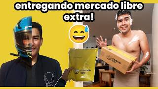 😁 Entregando paquetes de Mercado Libre extra 🛵🎁 Motovlog con cesar [upl. by Adilen]