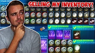 Selling my inventory in Rocket League [upl. by Godfry565]