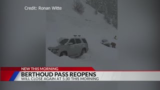 Berthoud Pass reopens [upl. by Asatan]