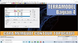 Cara membuat contour topografi  belajar terramodel bagian 4 [upl. by Idnem]