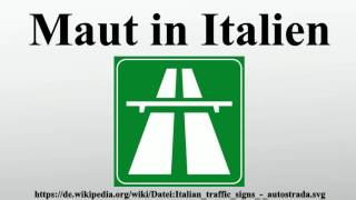 Maut in Italien [upl. by Spears]