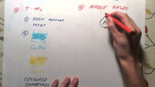 Transition Metals and Noble Gases  GCSE Chemistry [upl. by Hackney]