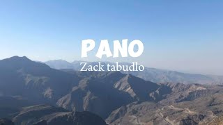 PANO LYRICS  by Zack tabudlo [upl. by Airetnuhs281]