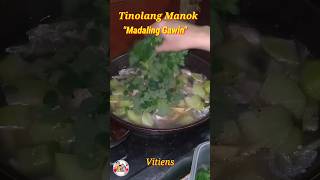 Tinolang Manok ”Madaling Gawinquot Easy Cooking minivlog cooking food [upl. by Fahy820]