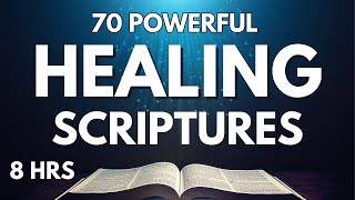 70 Healing Scriptures  Rain Sounds  Christian Meditation amp Relaxation [upl. by Corabelle]