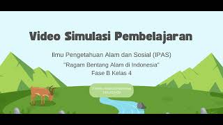 SIMULASI PEMBELAJARAN IPAS KELAS 5 quotRAGAM BENTANG ALAM DI INDONESIAquot [upl. by Ellenad768]