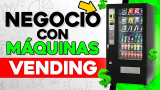 Como Ganar Dinero con MÁQUINAS VENDING 🚇 Negocio de Máquinas Expendedoras [upl. by Aicercul]